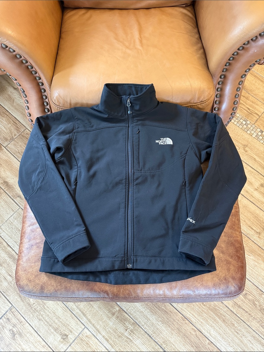 Women’s The North Face TNF APEX Full Zip Jacket Sz Small BLACK Hiking Outdoors